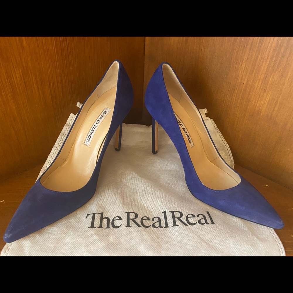 Manolo Blahnik Blue Pumps - Picture 7 of 7